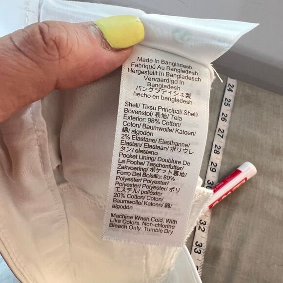 J crew NWT 9" Frankie bermuda chino short in white size 6 - Picture 8 of 10